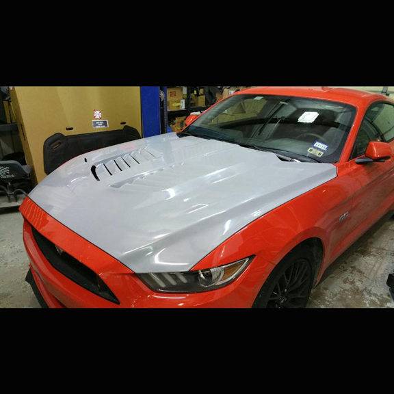 Chicane23 Heat Extracting Hood Mustang 2015-2017