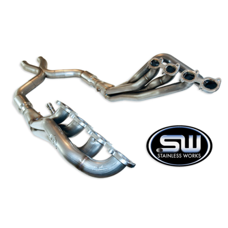 Stainless Works Headers, Catted X-Pipe Shelby GT500 2007 - 2010