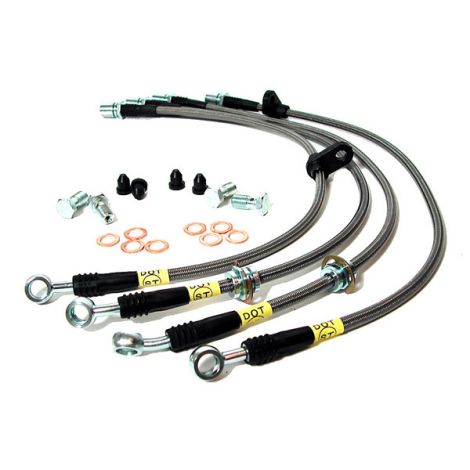 StopTech Stainless Steel Braided Brake Lines - FRONT